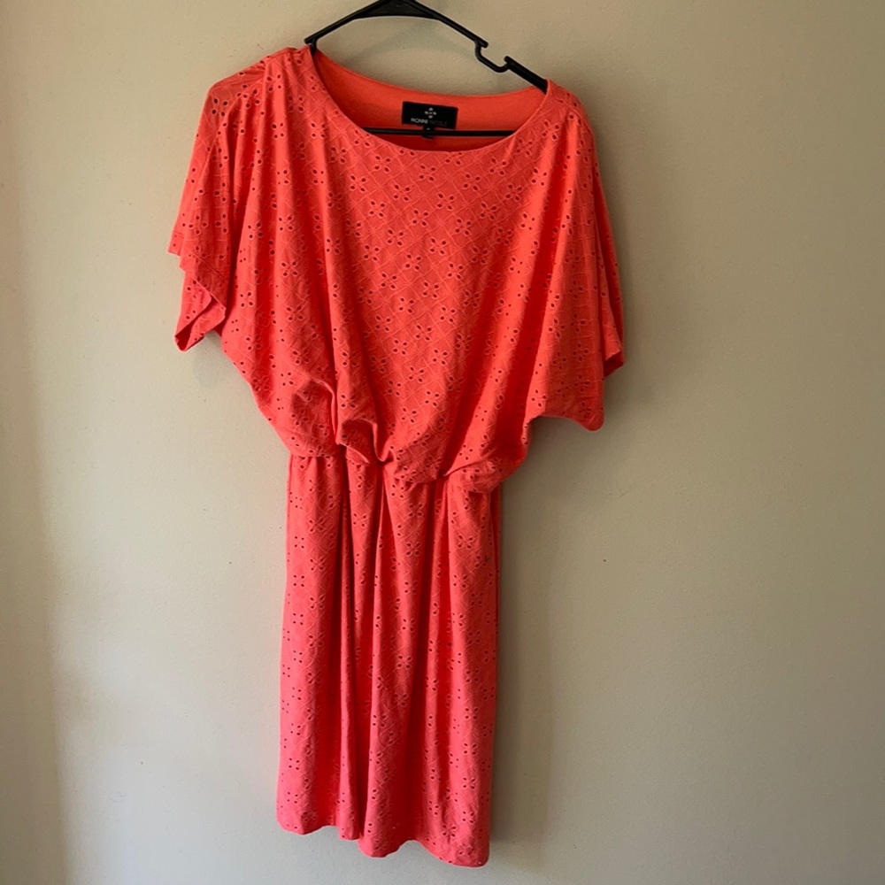 Coral colored dress